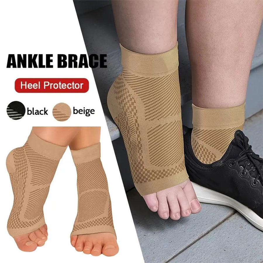 Ankle Brace Sock - 1 paire de chaussettes de Compression