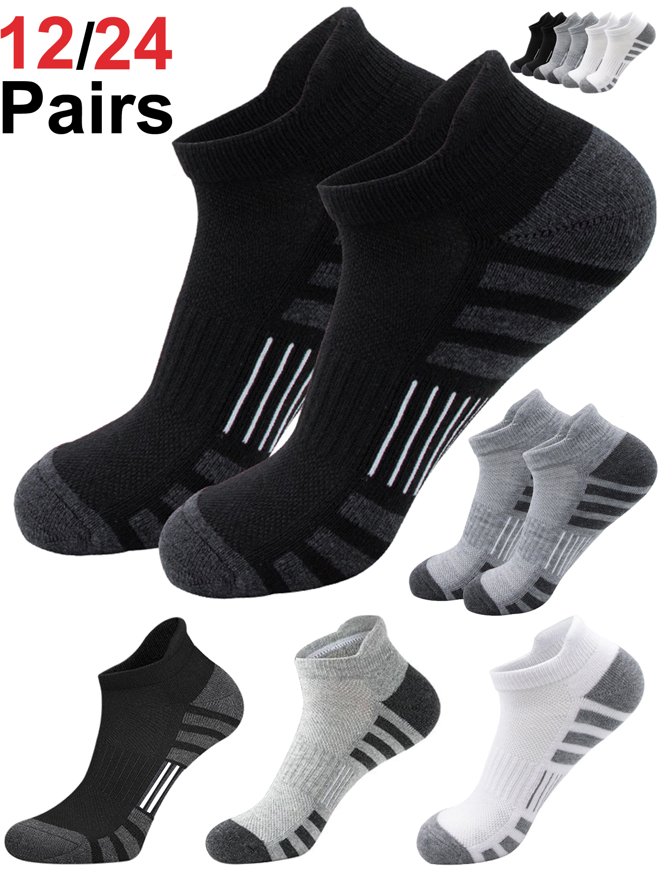 Athletic Sock Cushion - Chaussettes de sport respirantes et rembourrées