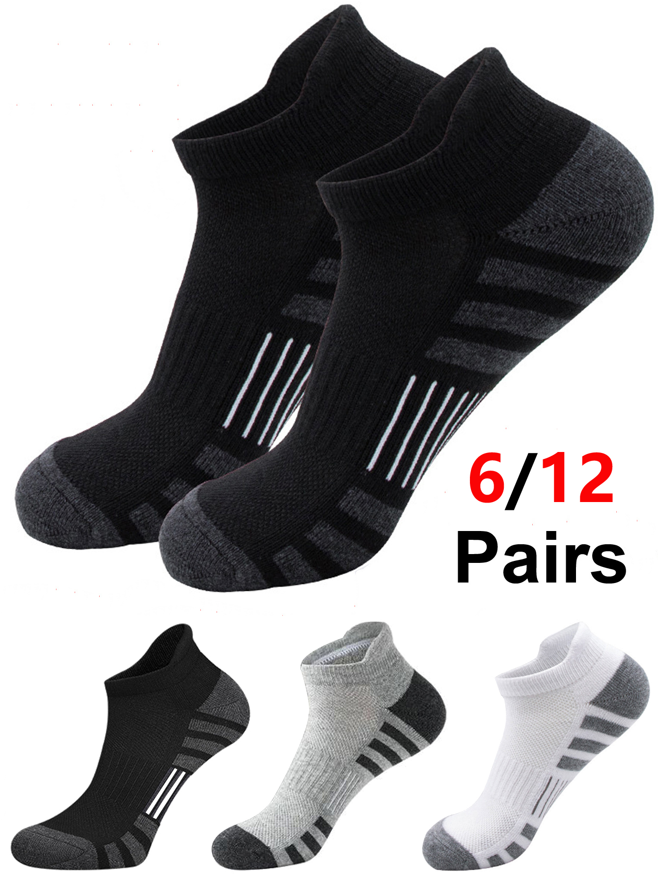 Athletic Sock Cushion - 6/24 paires de chaussettes de sport
