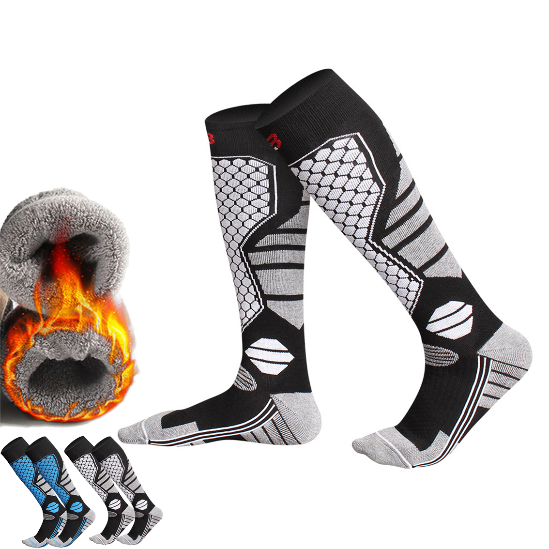 Thermal Sock Winter - Chaussettes de snowboard unisexes pour hommes