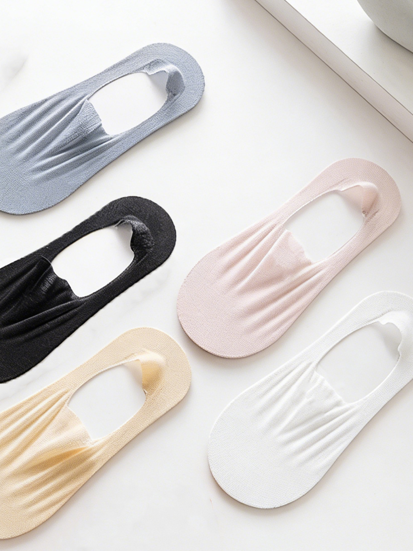 Invisibility Sock Loafer - Chaussettes invisibles en soie glacée pour