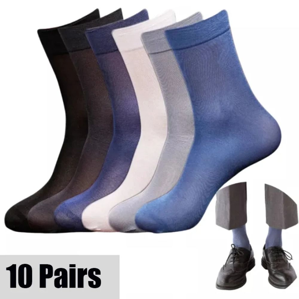 Silk Sock Bamboo - 10 paires de chaussettes pour hommes