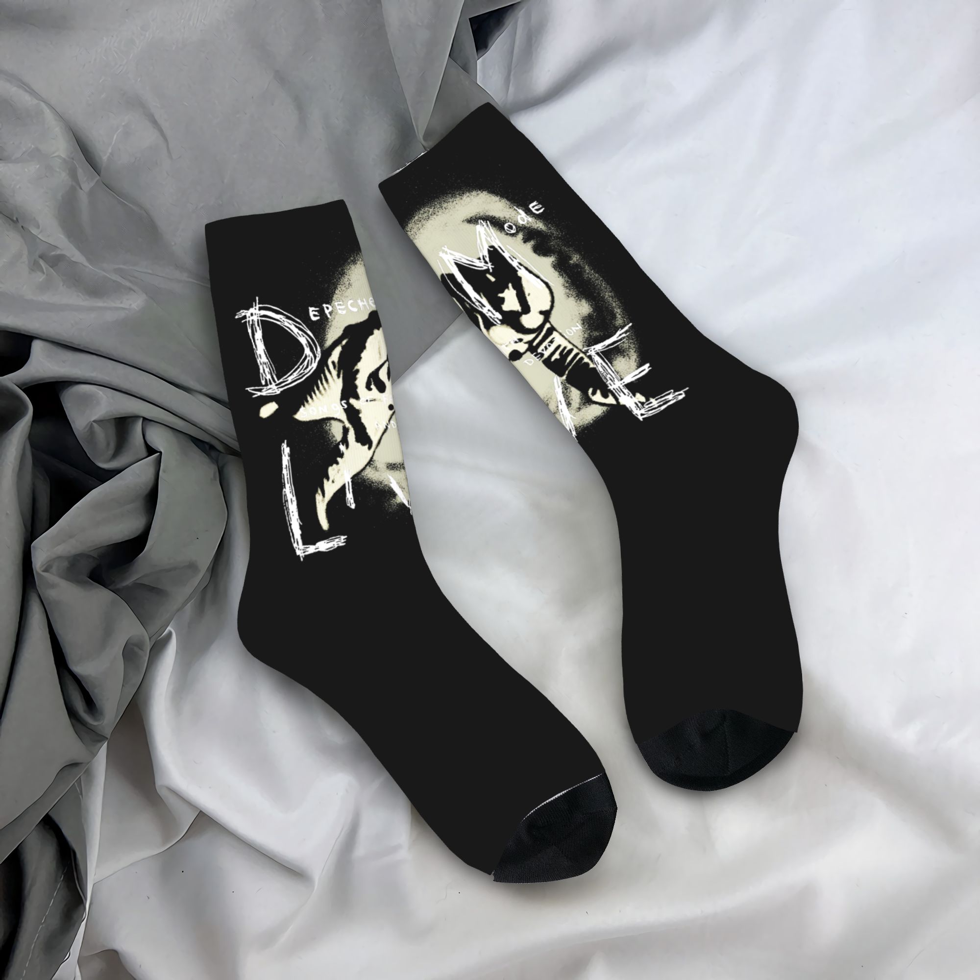 Dress Sock Men - Chaussettes de mode personnalisées Rock Depeche