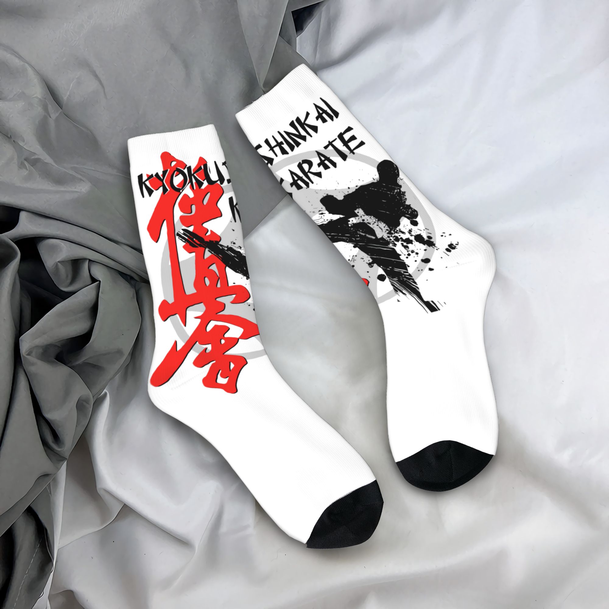 Dress Sock Men - Chaussettes personnalisées Kyokushi Karate pour hommes,