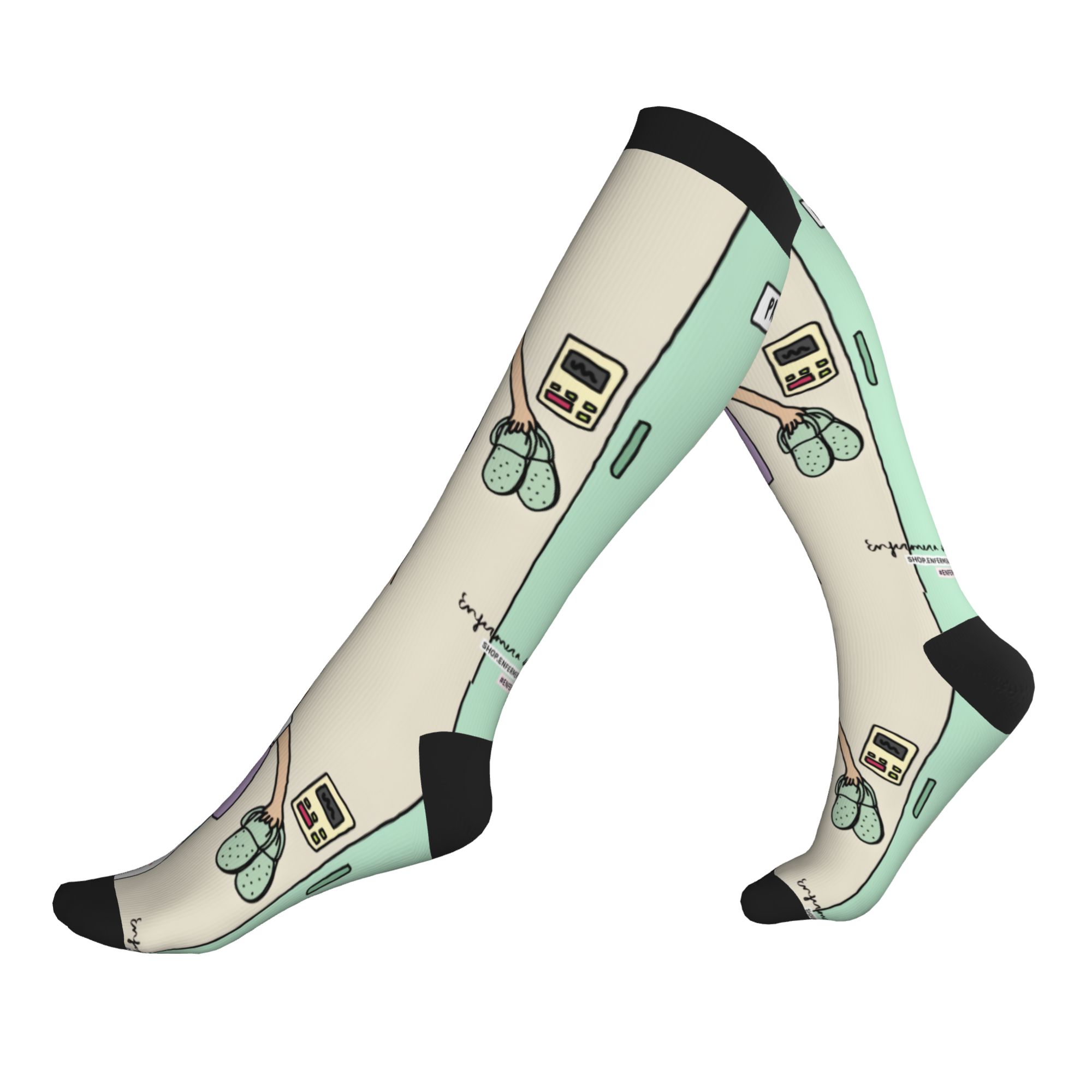 Compression Sock Medical - Enfermera En Apuros Chaussettes de compression
