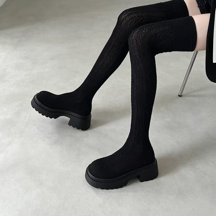 Knee High Sock Women - Bottes au-dessus du genou 2026 Automne/Hiver