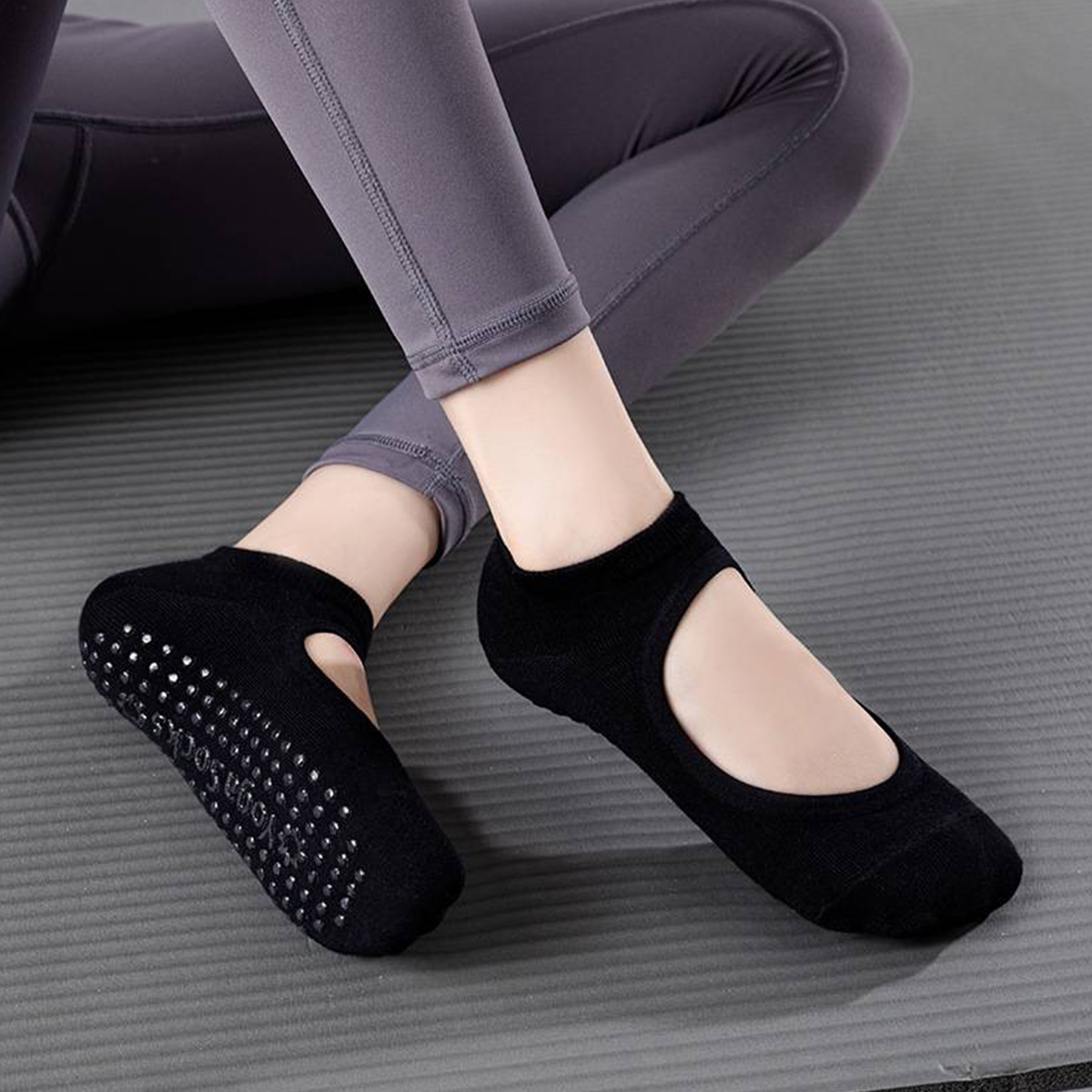 Grip Sock Yoga - Chaussettes de yoga antidérapantes pour femmes