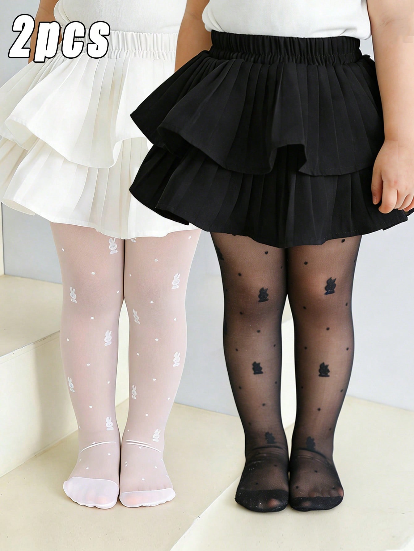Tights Pantyhose Sheer - Lot de 2 collants pour petites