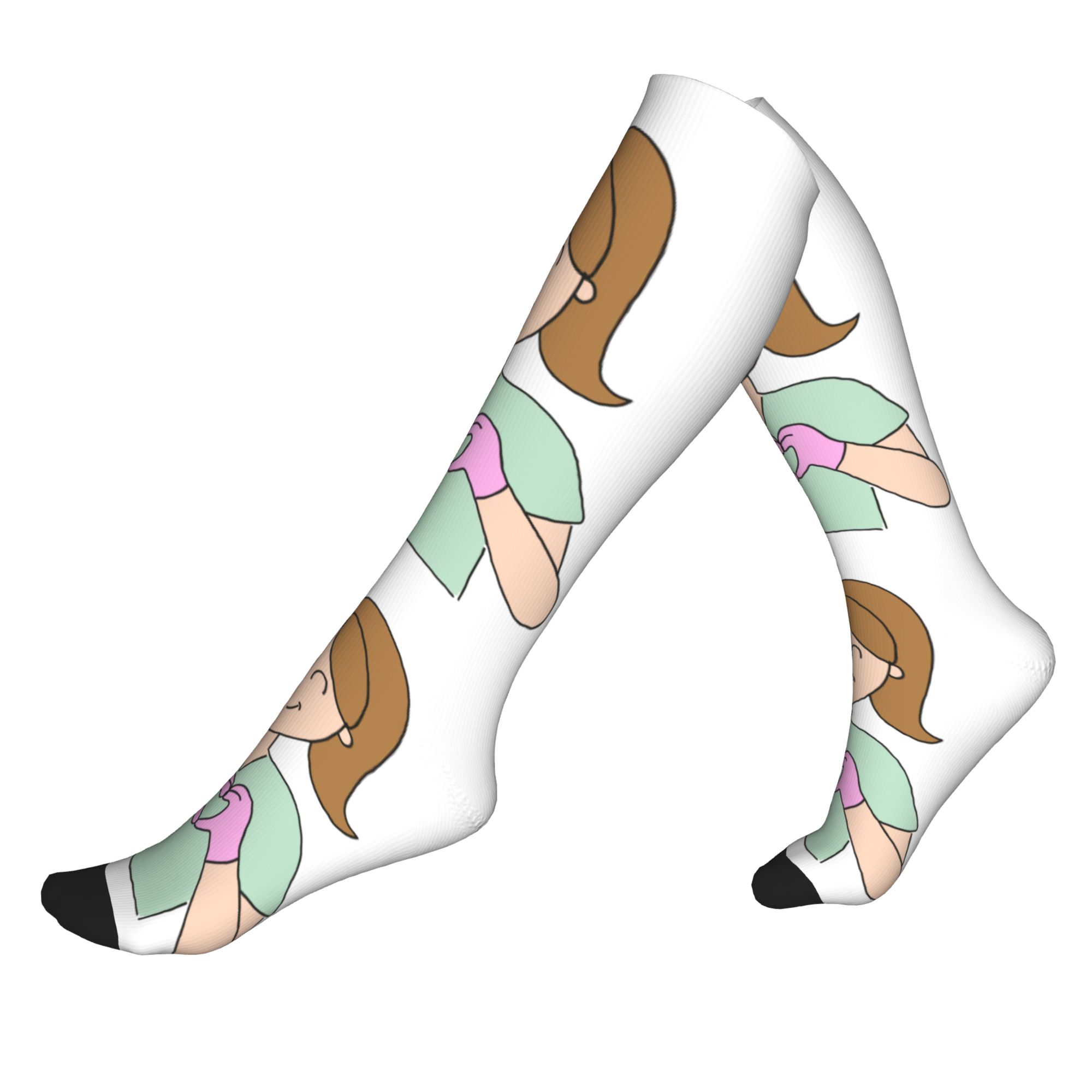 Compression Sock Medical - Chaussettes Harajuku Doctor Nurse Medical Medicine