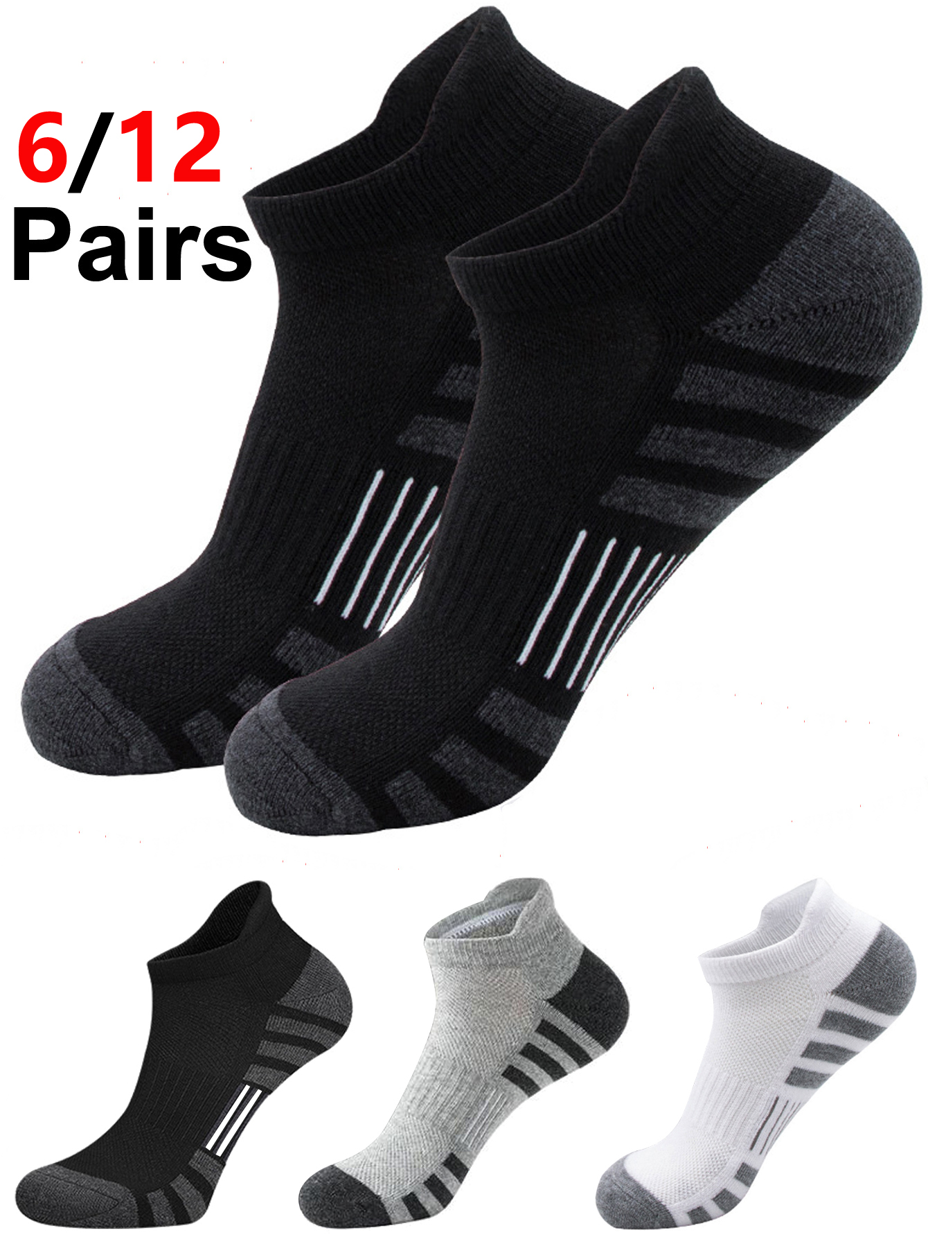 Athletic Sock Cushion - 6/24 paires de chaussettes de sport