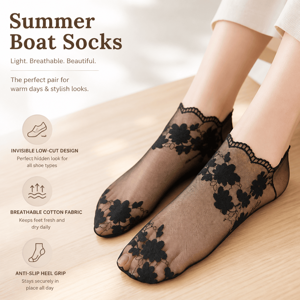 Invisibility Sock Loafer - Chaussettes invisibles pour femmes en coton,