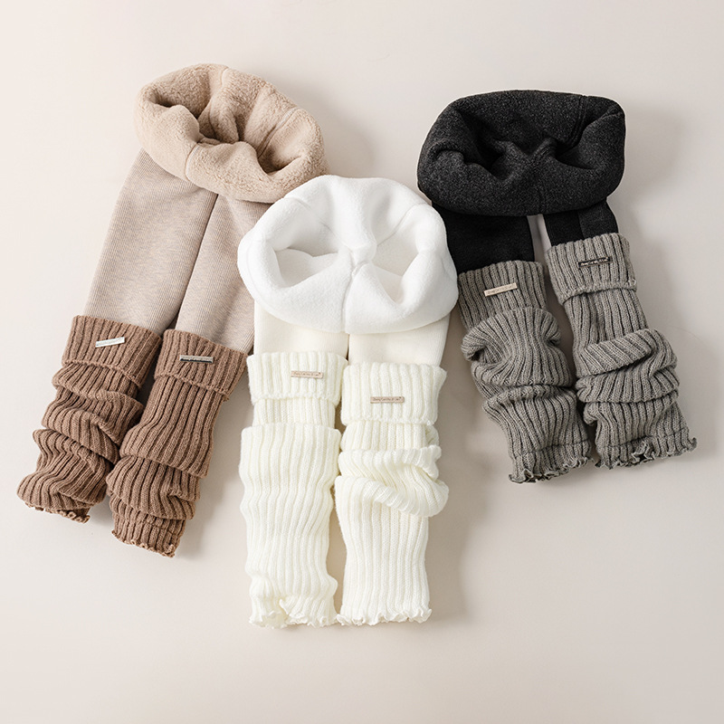 Boot Sock Slouchy - Leggings thermiques épais pour enfants, chaussettes