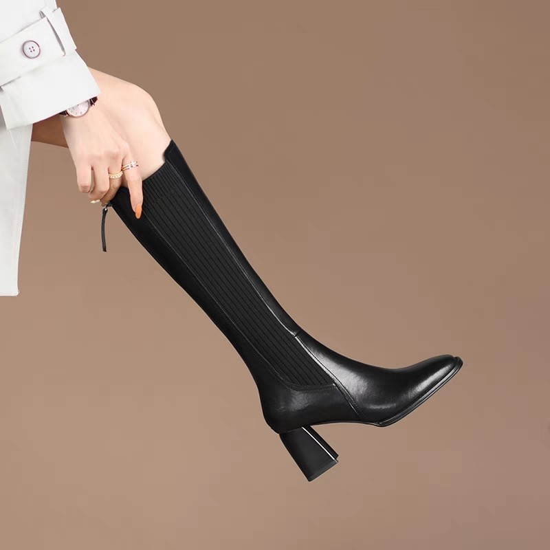 Knee High Sock Women - Nouvelles Bottes Hautes Femme Hiver Sexy,