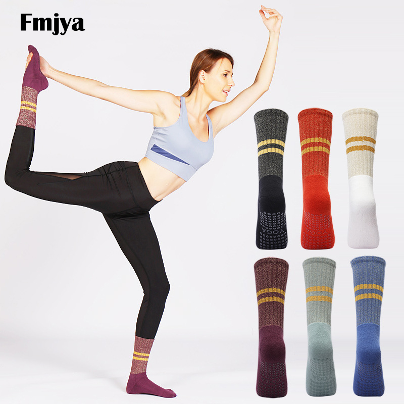 Grip Sock Yoga - Chaussettes de Yoga avec poignées antidérapantes,