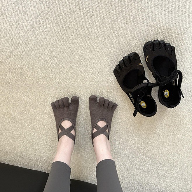 Grip Sock Yoga - Chaussettes de yoga à cinq orteils