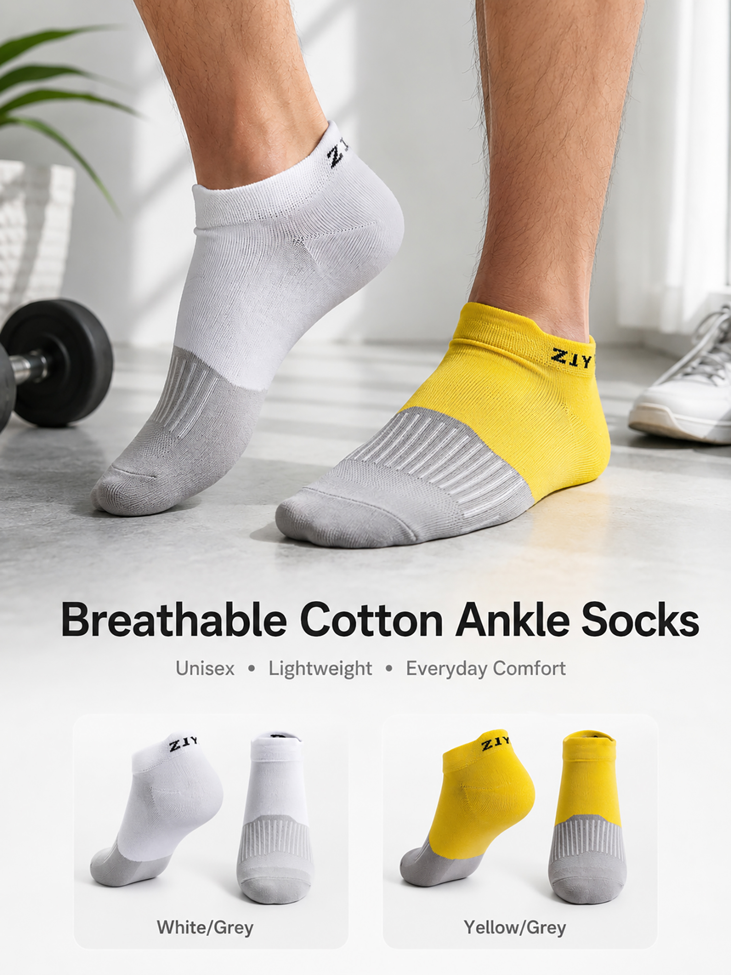 Ankle Sock Low Cut - 1/4/6 paires de chaussettes de sport