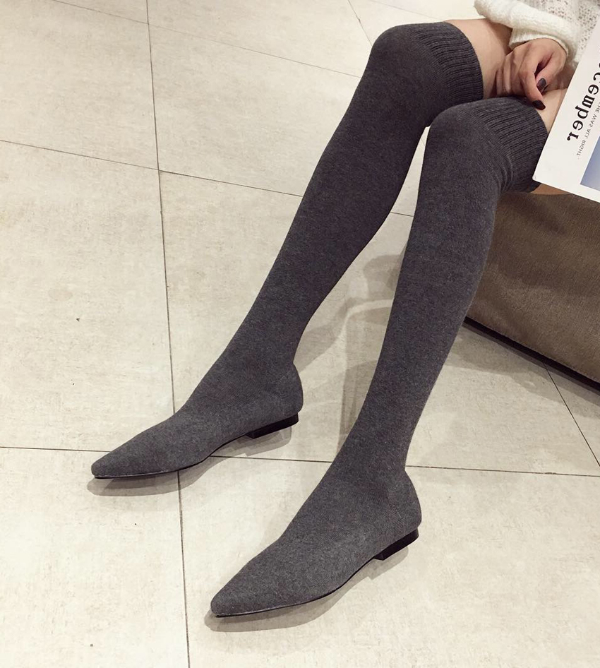 Boot Sock Slouchy - AIYKAZYSDL 2024 automne chaton talon bas