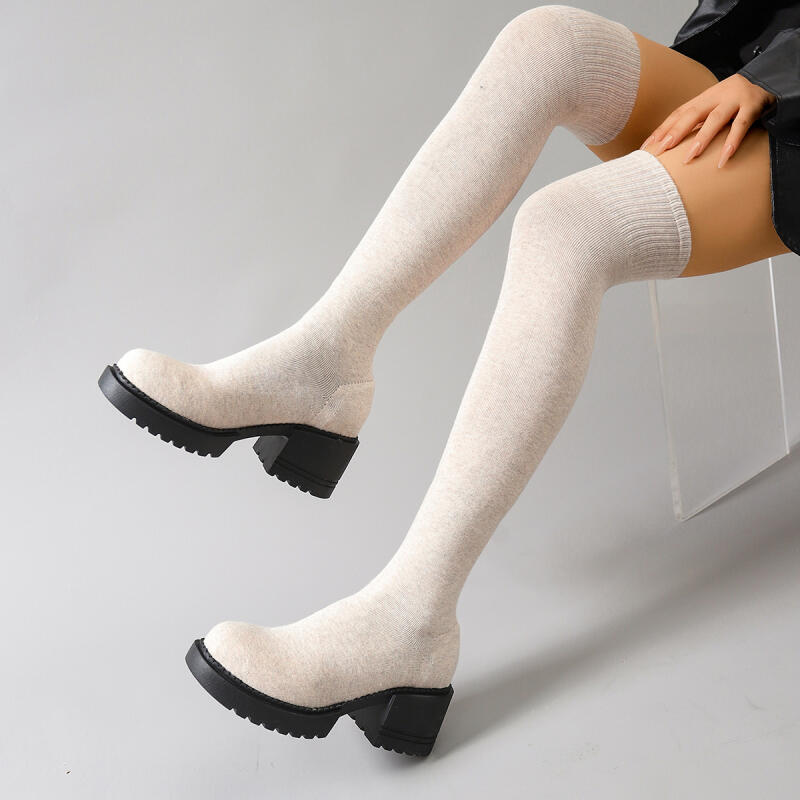 Knee High Sock Women - Bottes au dessus du genou à