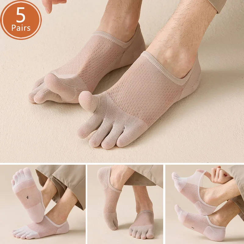 Ankle Sock Low Cut - 5 paires de chaussettes d'été fines