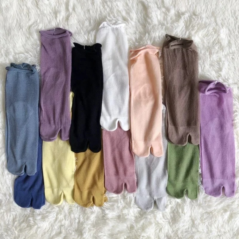 Chaussettes blanches à bout fe - Toe Sock Split avis et prix