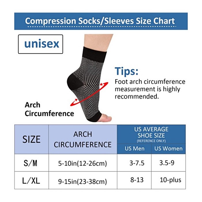Chaussettes de neuropathie et  - Ankle Brace Sock avis et prix