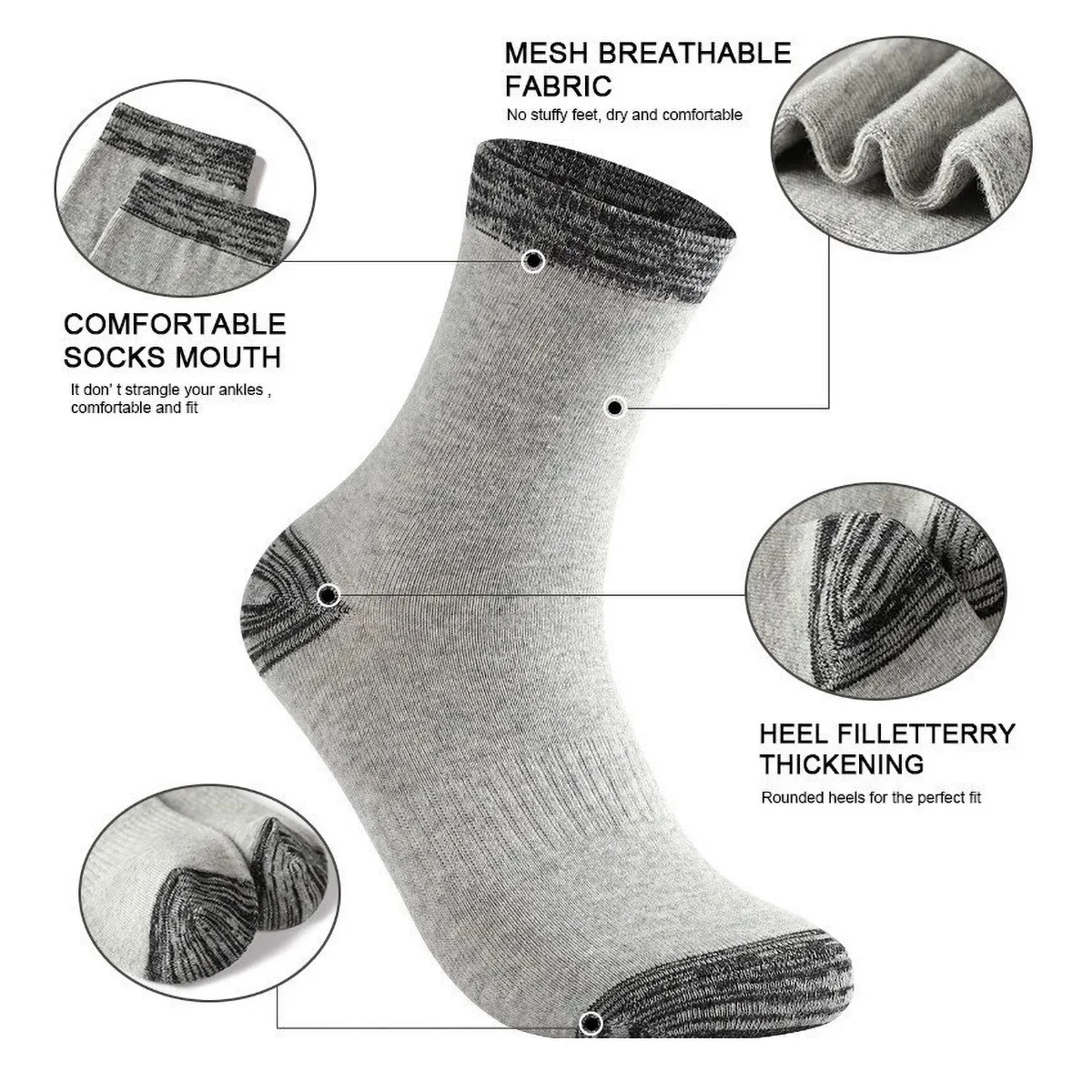 1/5 paires de chaussettes de s - Athletic Sock Cushion avis et prix