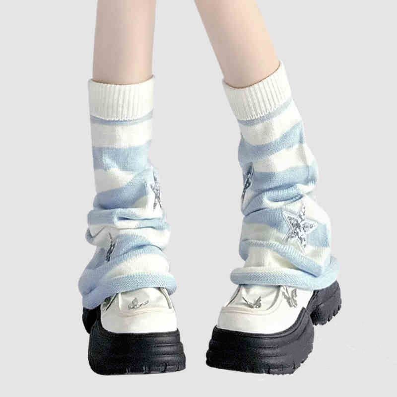 Guêtres rayées Y2K en tricot a - Boot Sock Slouchy avis et prix
