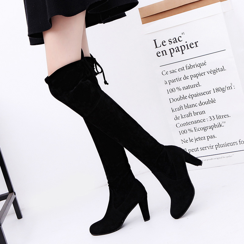 Bottes pour femmes tissu exten - Knee High Sock Women avis et prix