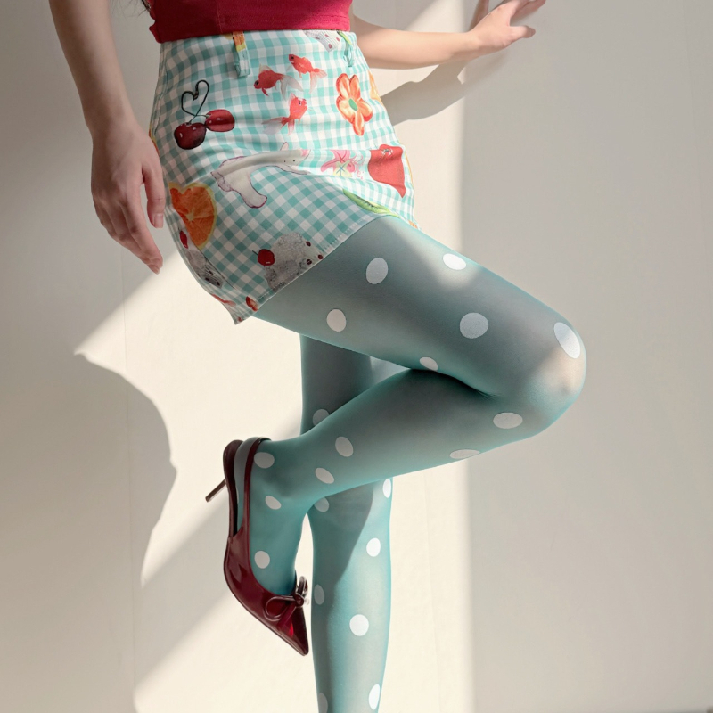 Collants Rétro à Pois Transpar - Tights Pantyhose Sheer avis et prix