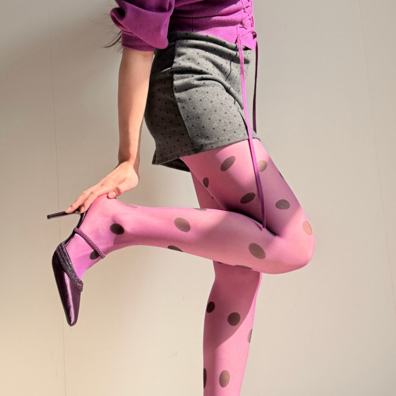 Collants Rétro à Pois Transpar - Tights Pantyhose Sheer avis et prix
