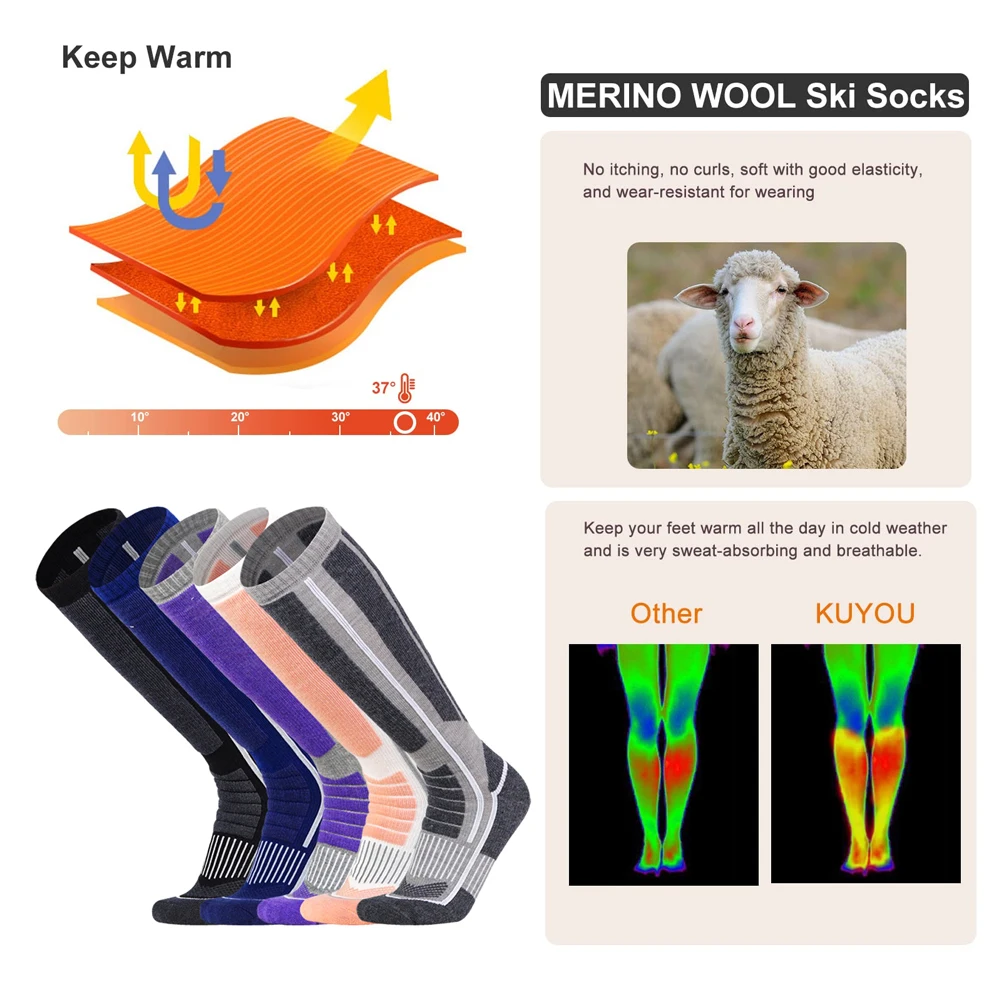 1 paire de chaussettes thermiq - Wool Hiking Sock avis et prix