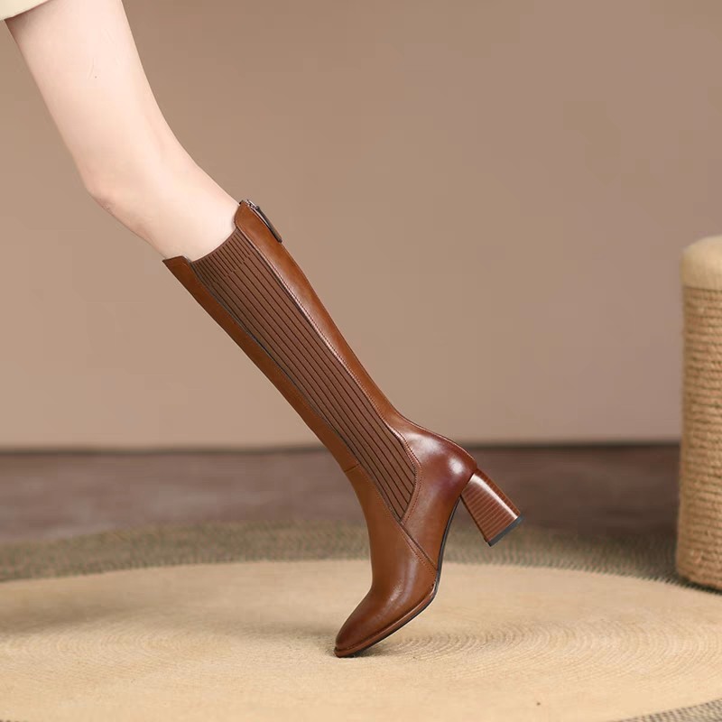 Nouvelles Bottes Hautes Femme  - Knee High Sock Women avis et prix