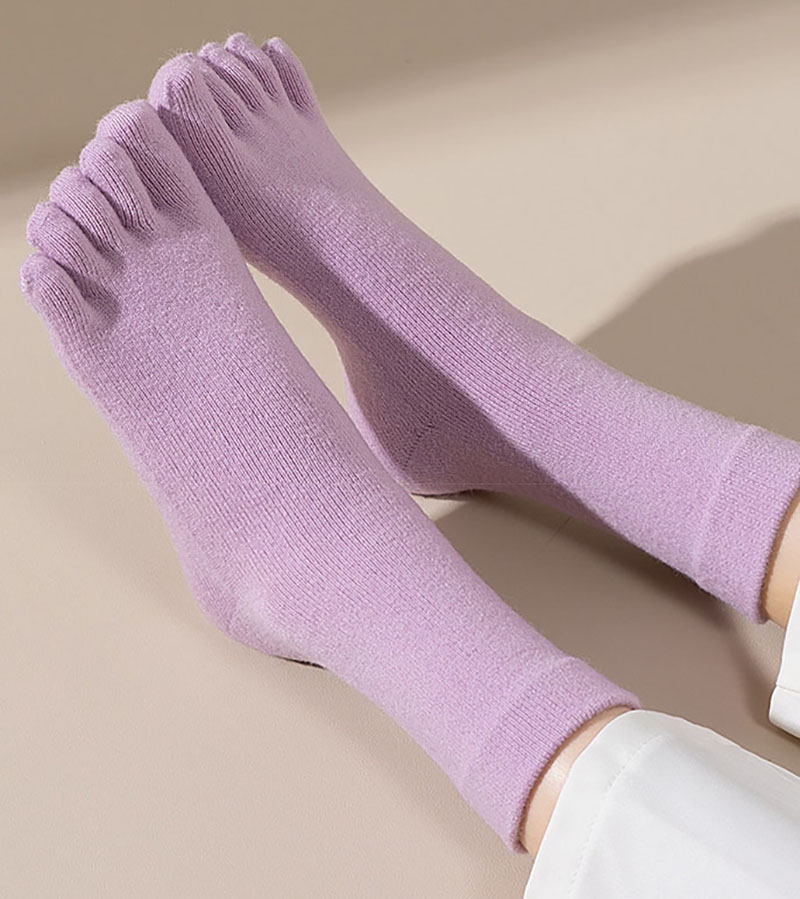 Chaussettes en cachemire épais - Toe Sock Split avis et prix