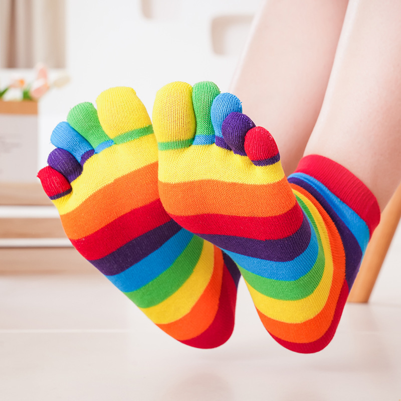 Chaussettes pour femmes, rayée - Toe Sock Split avis et prix