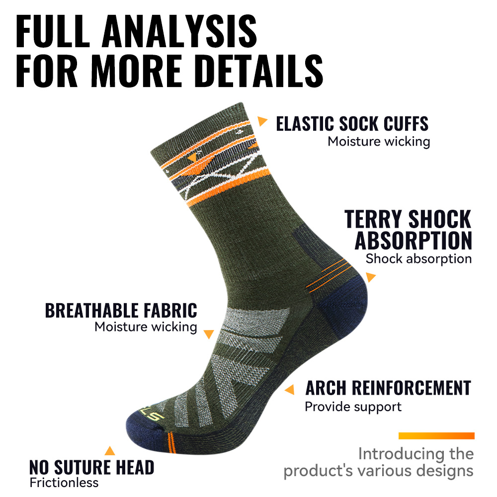 WRELS 1/2/3 paires de chausset - Wool Hiking Sock avis et prix