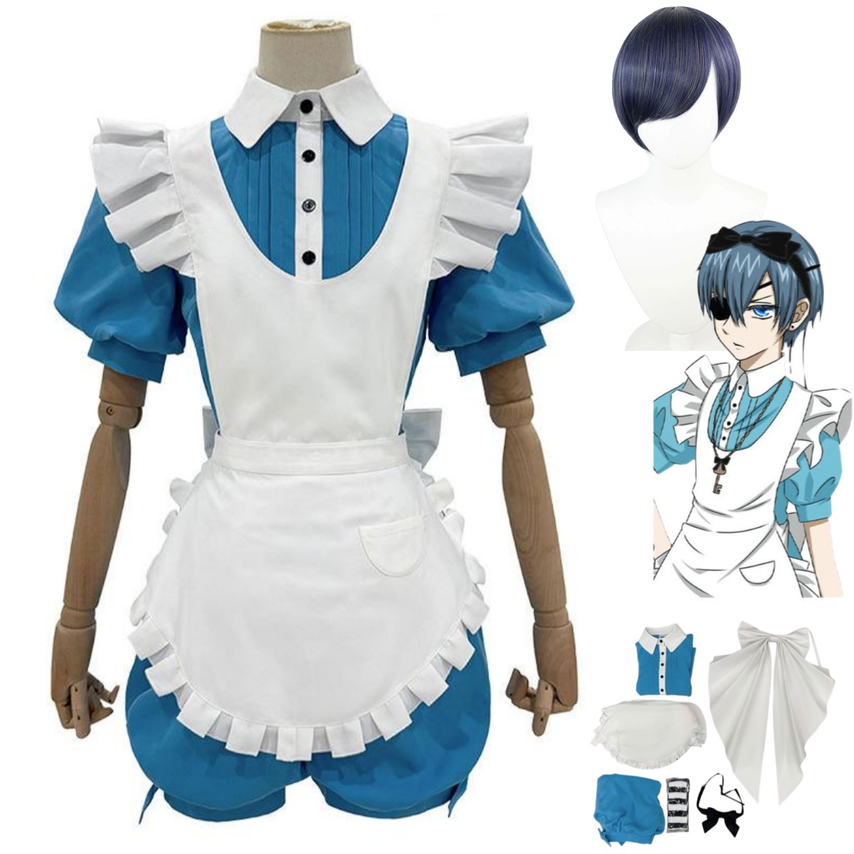 Costume de cosplay Ciel Phanto - Dress Sock Men avis et prix