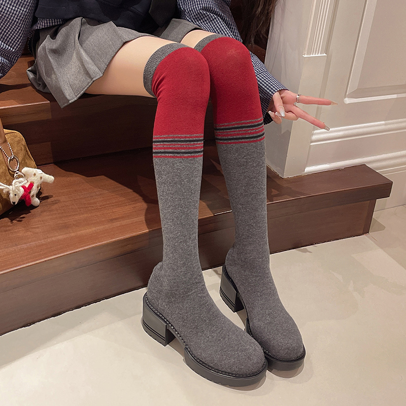 2025 nouvelles chaussures pour - Knee High Sock Women avis et prix