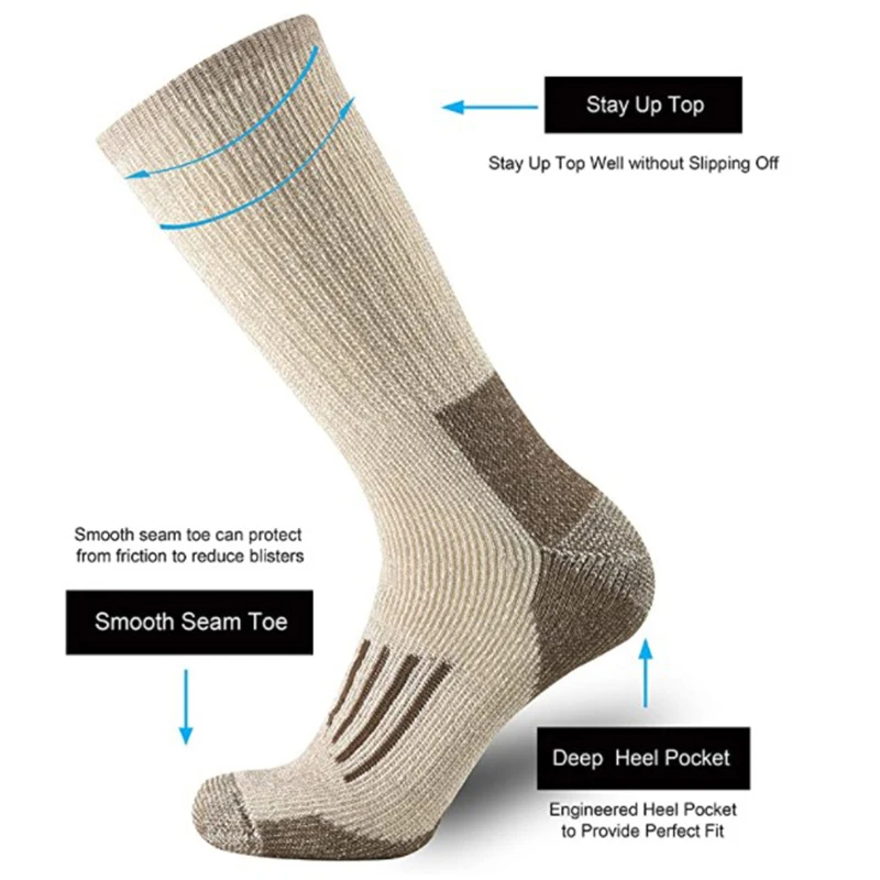 80% laine chaussettes épaissir - Wool Hiking Sock avis et prix