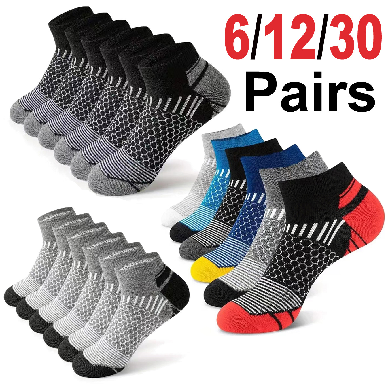 6 paires de chaussettes de spo - Ankle Sock Low Cut avis et prix